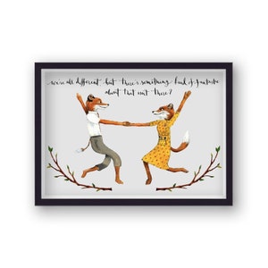 Fantastische Mr Fox We're All Different-print
