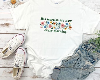 Inspirational Floral Unisex Tee, Faith-Based Apparel, Positive Shirt, Everyday Wear, Gift for Her, Gift for Friends, Christian t-shirt