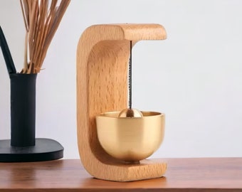 Türklingel aus Holz | Hausdekor mit ruhigem und beruhigendem Glockenspiel | Kreative natürliche Harmonie