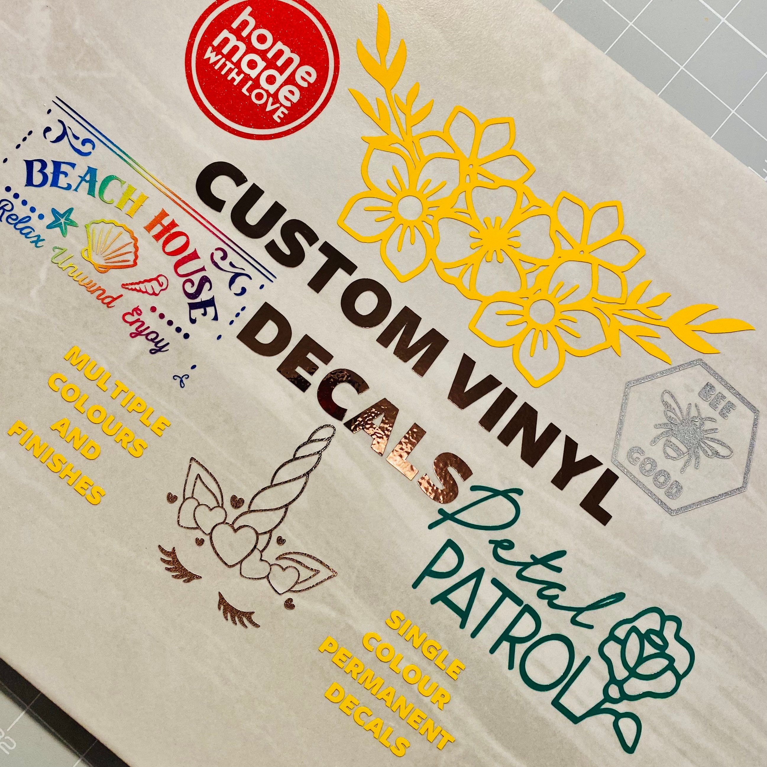 Custom Vinyl Decal Stickers Logo Image Adaption - Etsy UK