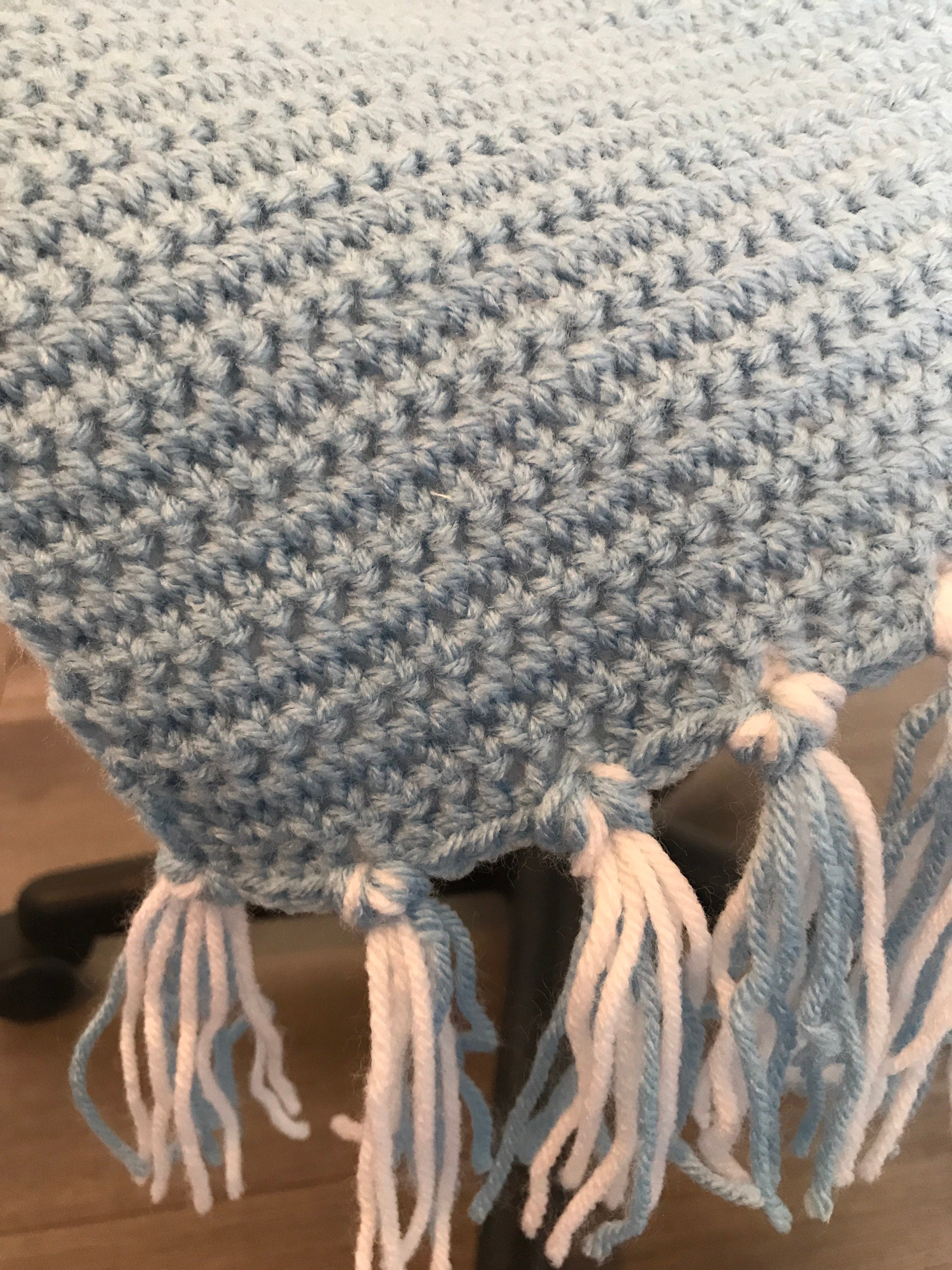 Double Sided Crochet Baby Blanket Etsy UK