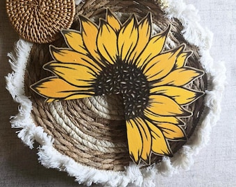 Sunflowe door corner