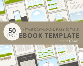 Canva eBook Template, Course Workbook, Lead Magnet (Digital Download)