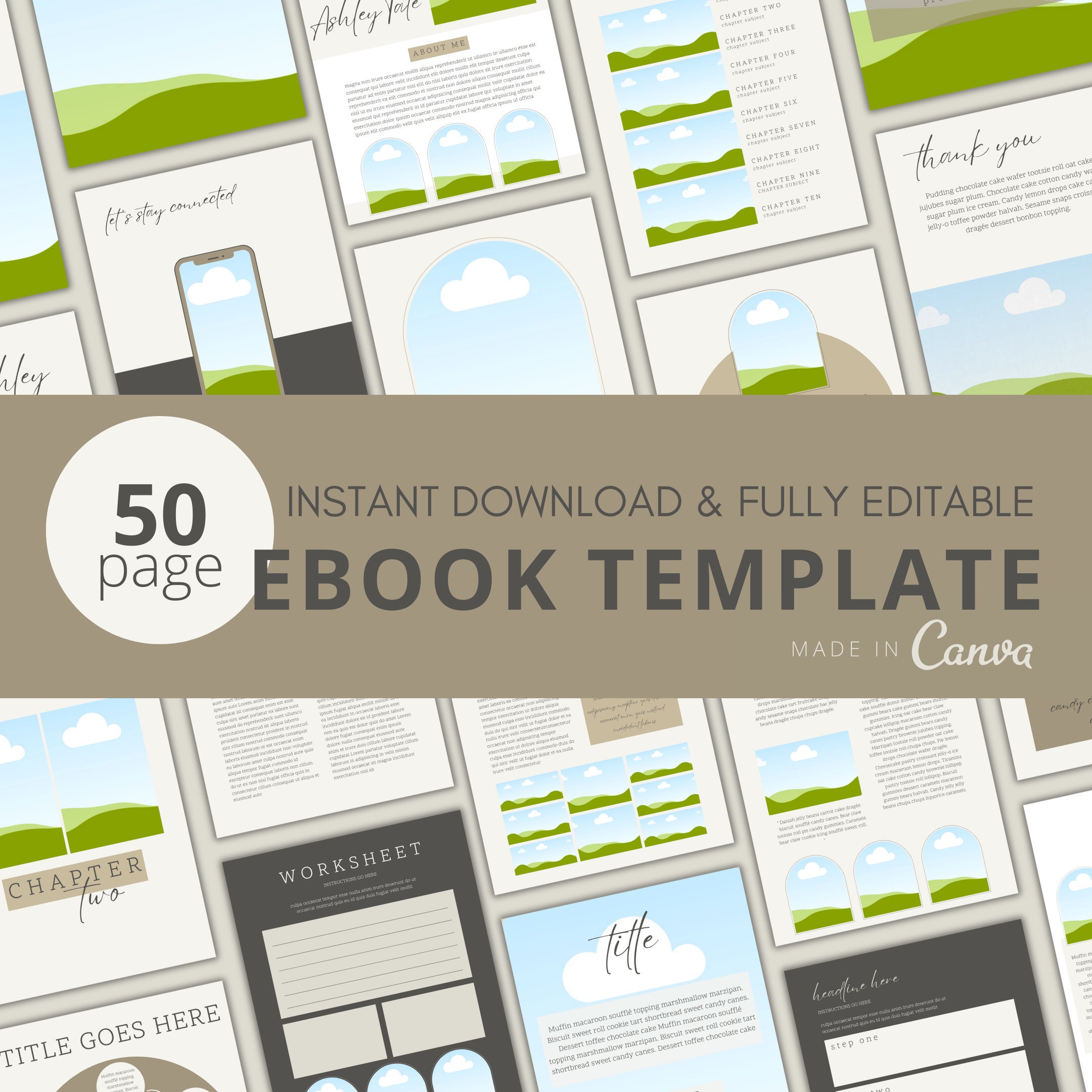 Ebook Template Canva, Coaching Guide Book Canva Template, Lead Magnet ...