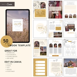 eBook Template, eBook Template Canva, eBook Cover, eBook PDF, eBook Marketing, Canva eBook Template, Workbook Template, Lead Magnet Template