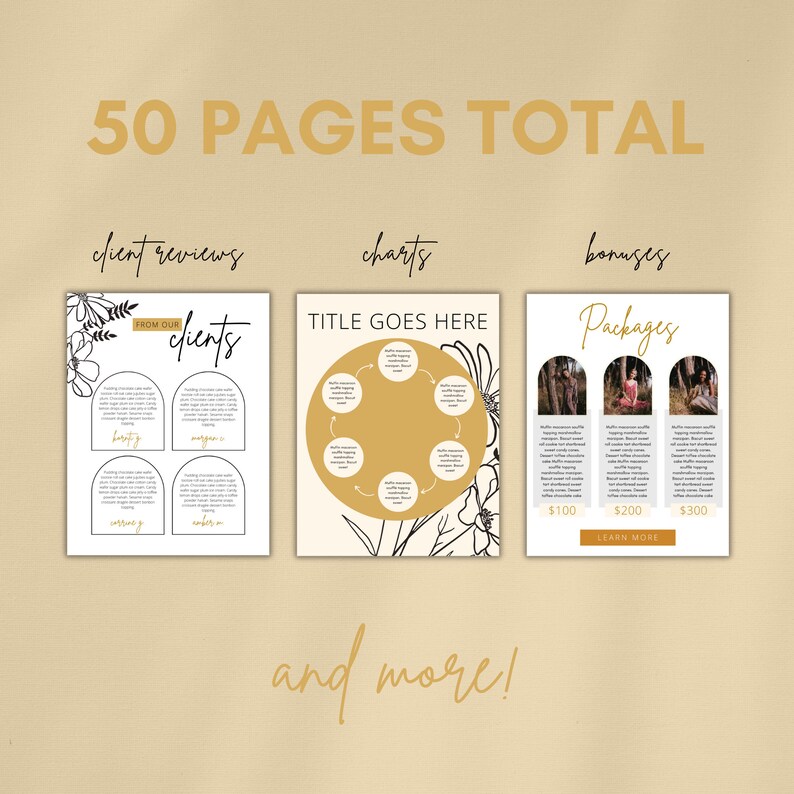 50-page Ebook Canva Template, Lead Magnet, Workbook (instant Download ...