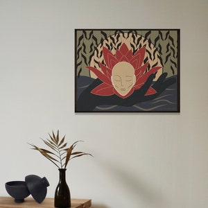 Full Moon Gathering | Bohemian Home Decor | Wall Art | Digital Print