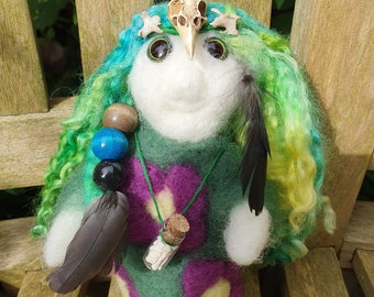 Shaman/Spirit Herb Doll/needlefelted doll
