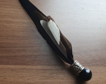 Magpie/Crow Feather smudging wand