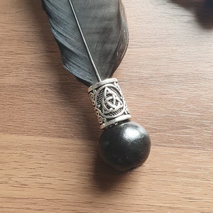 Crow feather smudging wand image 3