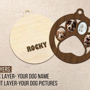 Dog Bundle Ornament V2, Christmas Ornament For Dog SVG V2, Dog SVG Ornament Bundle V2, Popular Dog Breeds, Laser File, Funny Ornaments SVG,
