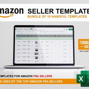 10 pratici Amazon FBA Planner, modelli per venditori Amazon, modelli per e-commerce, fogli di calcolo per rivenditori, modelli per prodotti Amazon (non rimborsabili)
