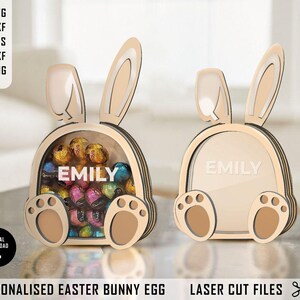 Osterhase SVG, Osterhase Geschenk SVG, Ostern SVG, personalisierte Osterhase Eier svg, Laser geschnitten Dateien, nur digitale Downloads