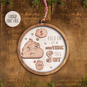 &#39;Hold On&#39; Ornament - Overthinking Geschenk (Digitaler Download)