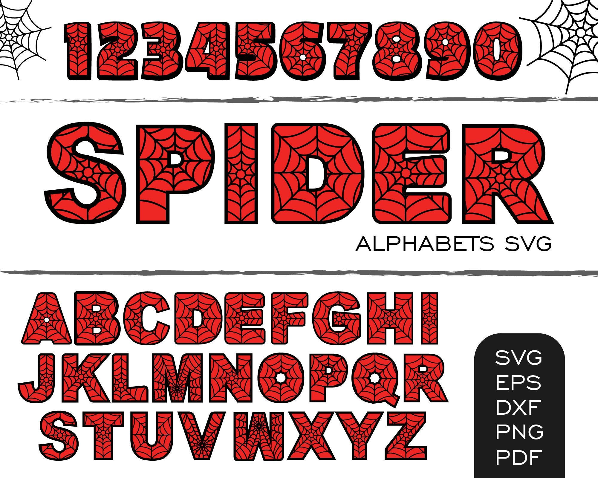 Spider Font SVG, Spider Alphabet SVG, Spider Font, Spider Web Font,Spider Web SVG,Spider ,Spider Letters, Spider Silhouette
