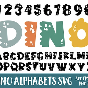 Conjunto de alfabeto SVG, alfabeto de dinosaurio SVG, dinosaurio SVG, Safari Svg, fuente de dinosaurio Svg, letras de dinosaurio Svg, dinosaurio svg, archivo de corte de dinosaurio