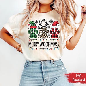 Dog Mama PNG, Design de Noël chien, joyeux Woofmas PNG, Noël SVG et png pour les amoureux des chiens, thème des vacances chien maman, téléchargement numérique