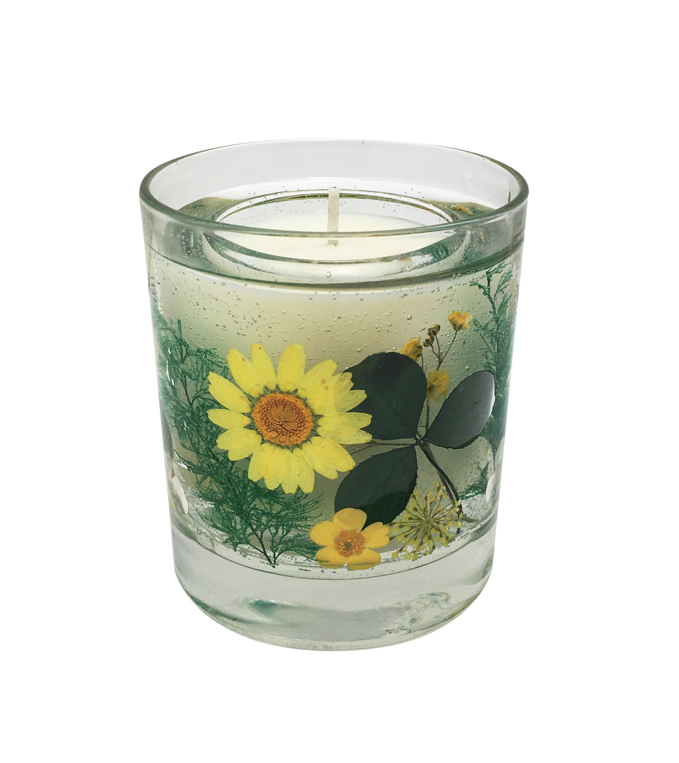 Gel Candle Tumbler Flower Candle Ginger Lily and Etsy