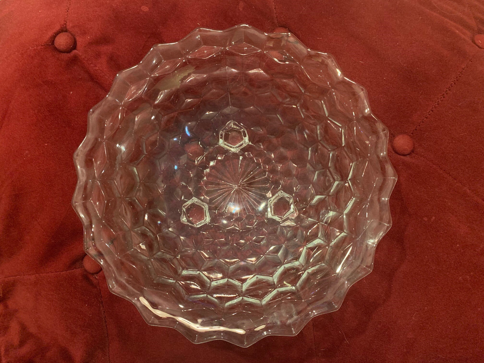 Fostoria Large Footed Serving Bowl Etsy UK