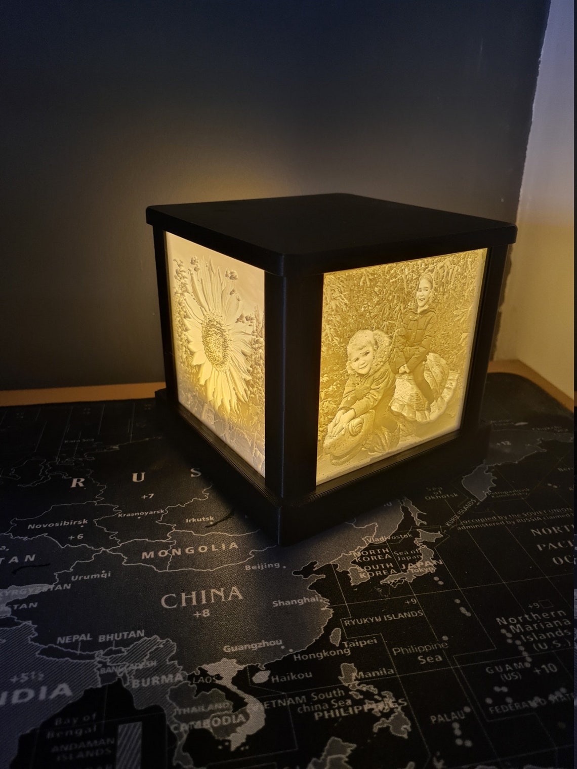 Lithophane photo light box gift present Etsy