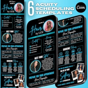 Acuity Scheduling Website Template: Canva Editable Design (Digital Download