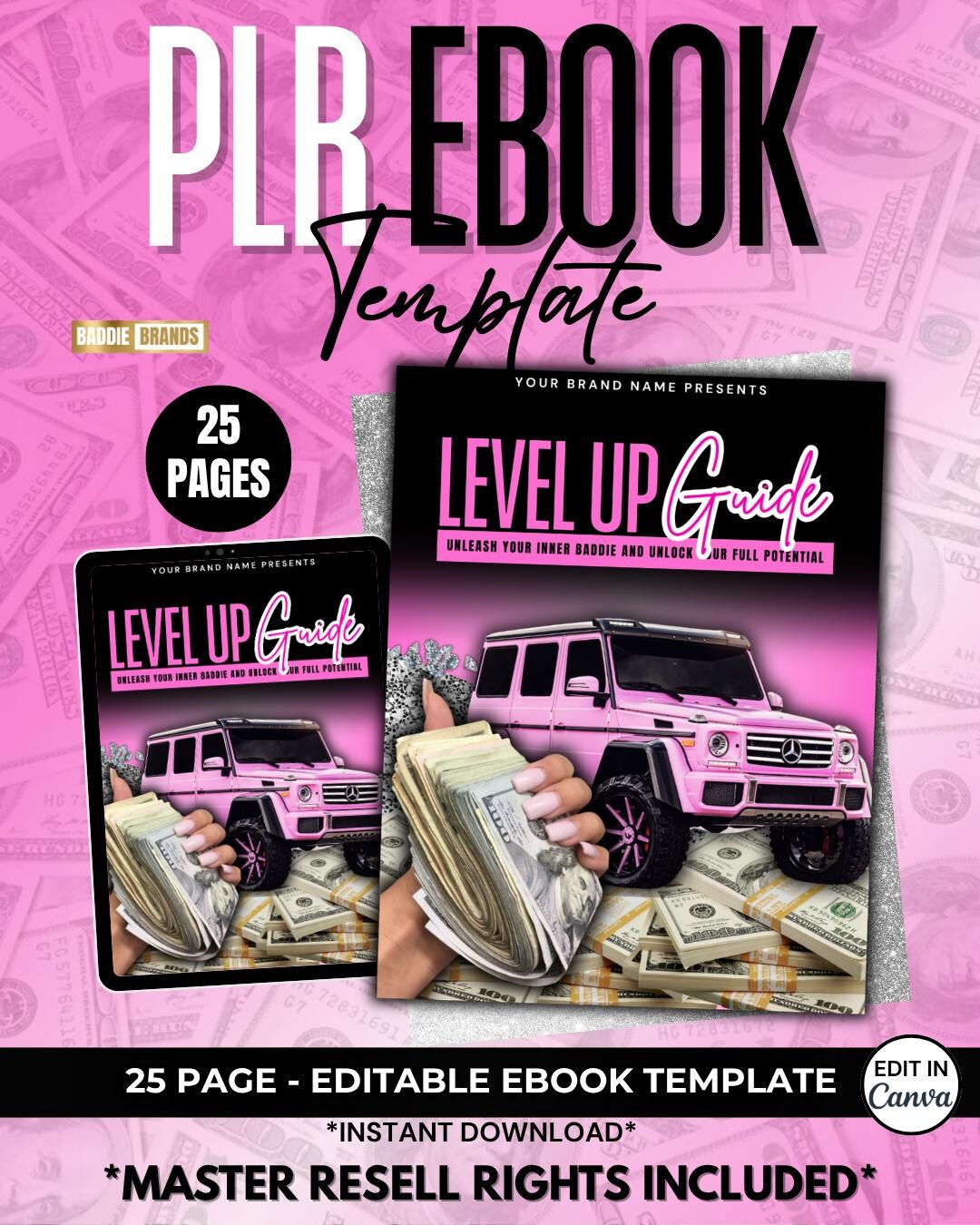 PLR Ebook Template - 25 Pages - Master Resell Rights - Done for You ...