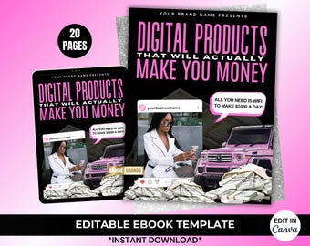 PLR Ebook Template - 20 Pages - Master Resell Rights - Done For You Ebook, Add your brand and resell - Premade Ebook Template