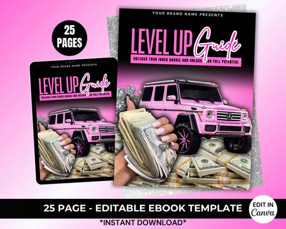 PLR Ebook Template - 25 Pages - Master Resell Rights - Done For You Ebook, Add your brand and resell - Premade Ebook Template