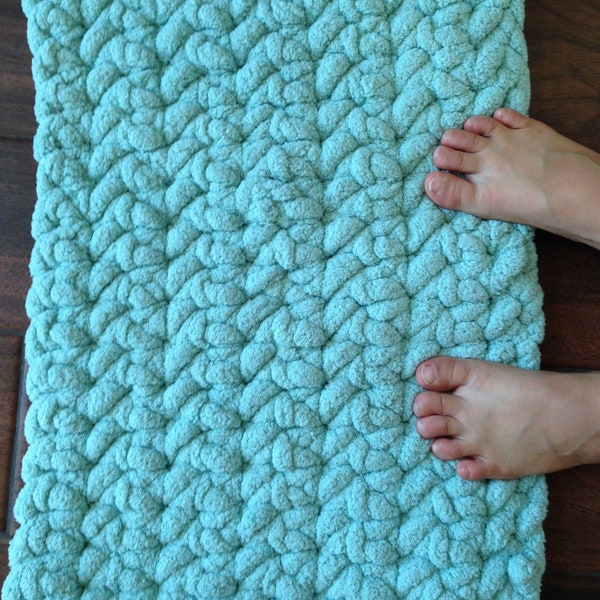 Small Crochet Chunky Rug