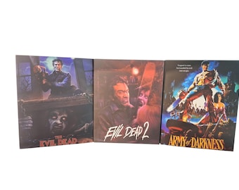The Evil Dead Trilogy Cases with Slipcovers (No Films)