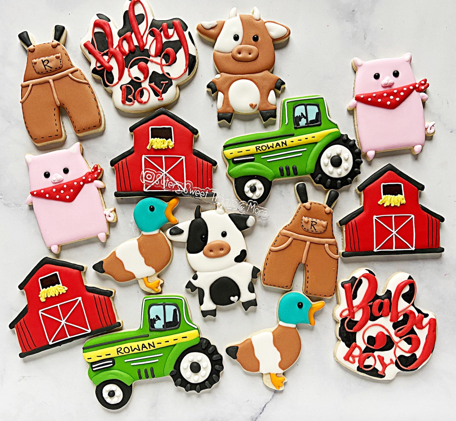 Farm Decorated Cookies Barn Cookie Farm Animal Party Farm Etsy