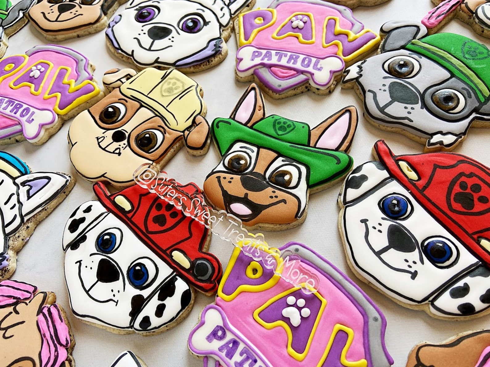 Paw Patrol Decorated Cookies Paw Patrol Party Favors - Etsy