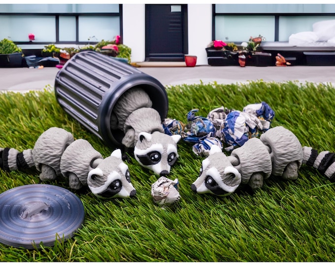 Featured listing image: Articulated Raccoon: Flexi Sensory Desk Toy