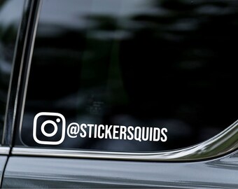 INSTAGRAM TAGS X 2 - Autocollant autocollant autocollant de décalcomanie en vinyle de pare-chocs de fenêtre de voiture