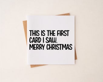 MERRY CHRISTMAS CARD, crimbo, card, rude card, xmas, funny card,  funny, eco friendly, rude, gift