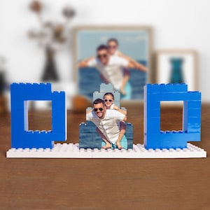 Personalized DAD and PAPA Photo Building Brick Puzzles Photo Block Father&#39;s Day Gifts