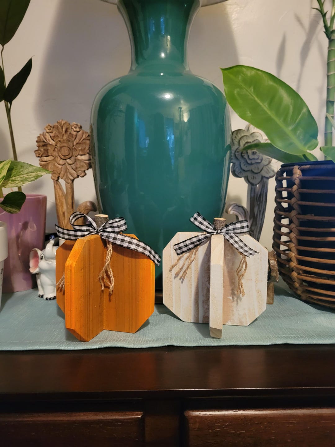 Fall Decor Wooden Pumpkins - Etsy