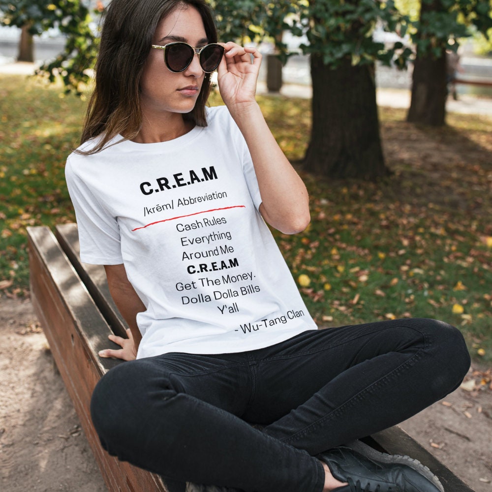 C.R.E.A.M. Wu-tang Clan Rap Tee | Etsy 