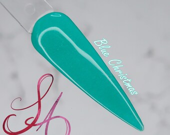 Blue Christmas Dip Powder