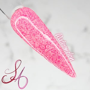 Watermelon Dip Powder Matte Neon Pink