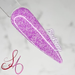 Blackberry Dip Powder Matte Neon Purple