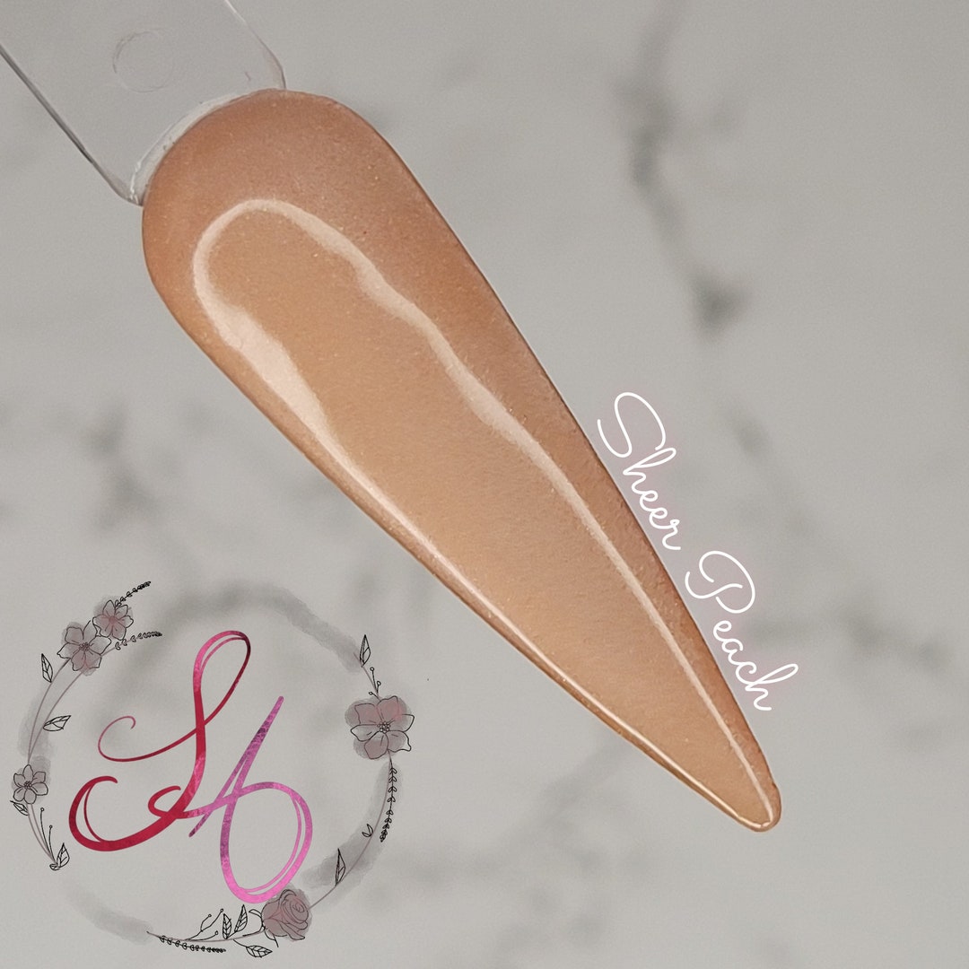 Sheer Peach Nude Dip Powder - Etsy