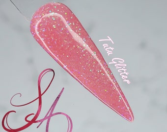 Tutu Glitter Dip Powder Jelly Pink
