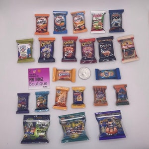 Halloween Mini Chip & Cookie Pretend Bags Listing 2 of 2 (Each Sold Separately)