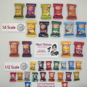 Mini Original Lay Chip Bags Pretend (Each Sold Separately)