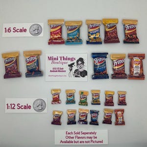 Mini Frit O Corn Chip Pretend Bags (Each Sold Separately)