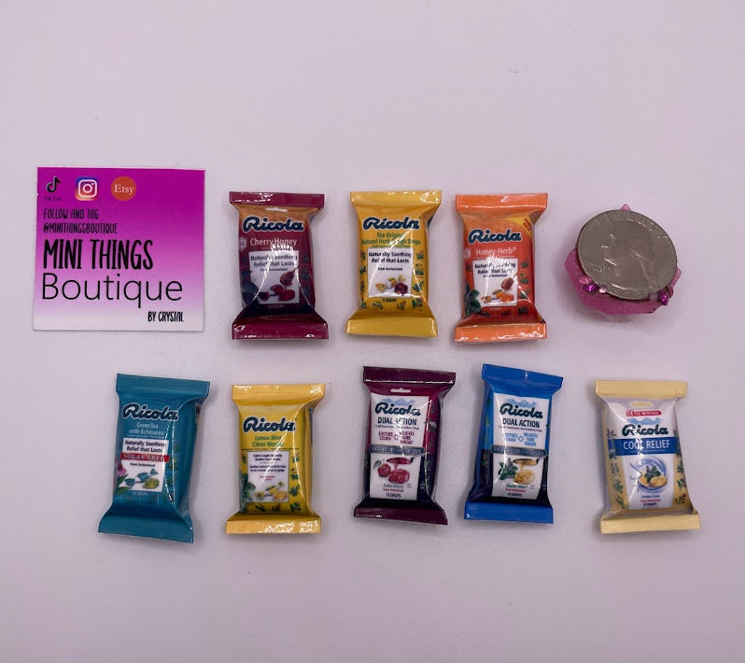Mini Ricola Cough Drops Bags Pretend Etsy