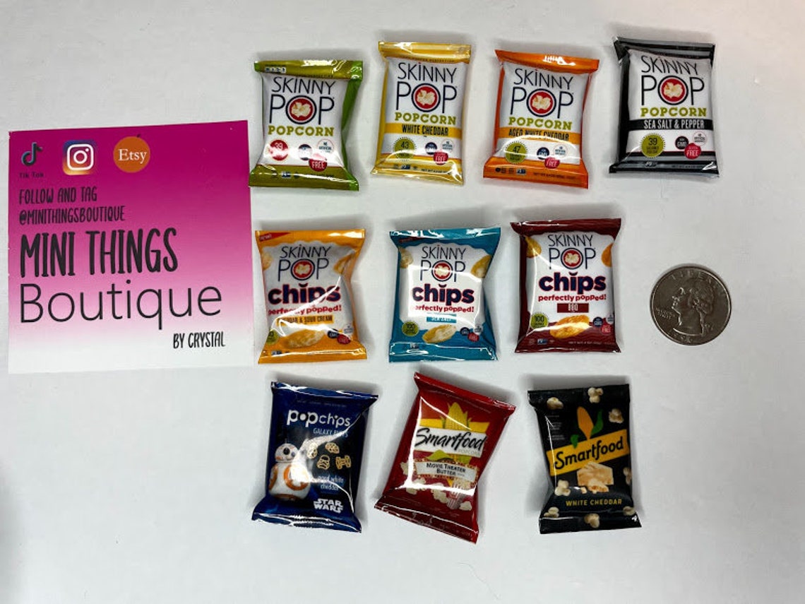 Mini Skinny Pop Popcorn Bags Etsy