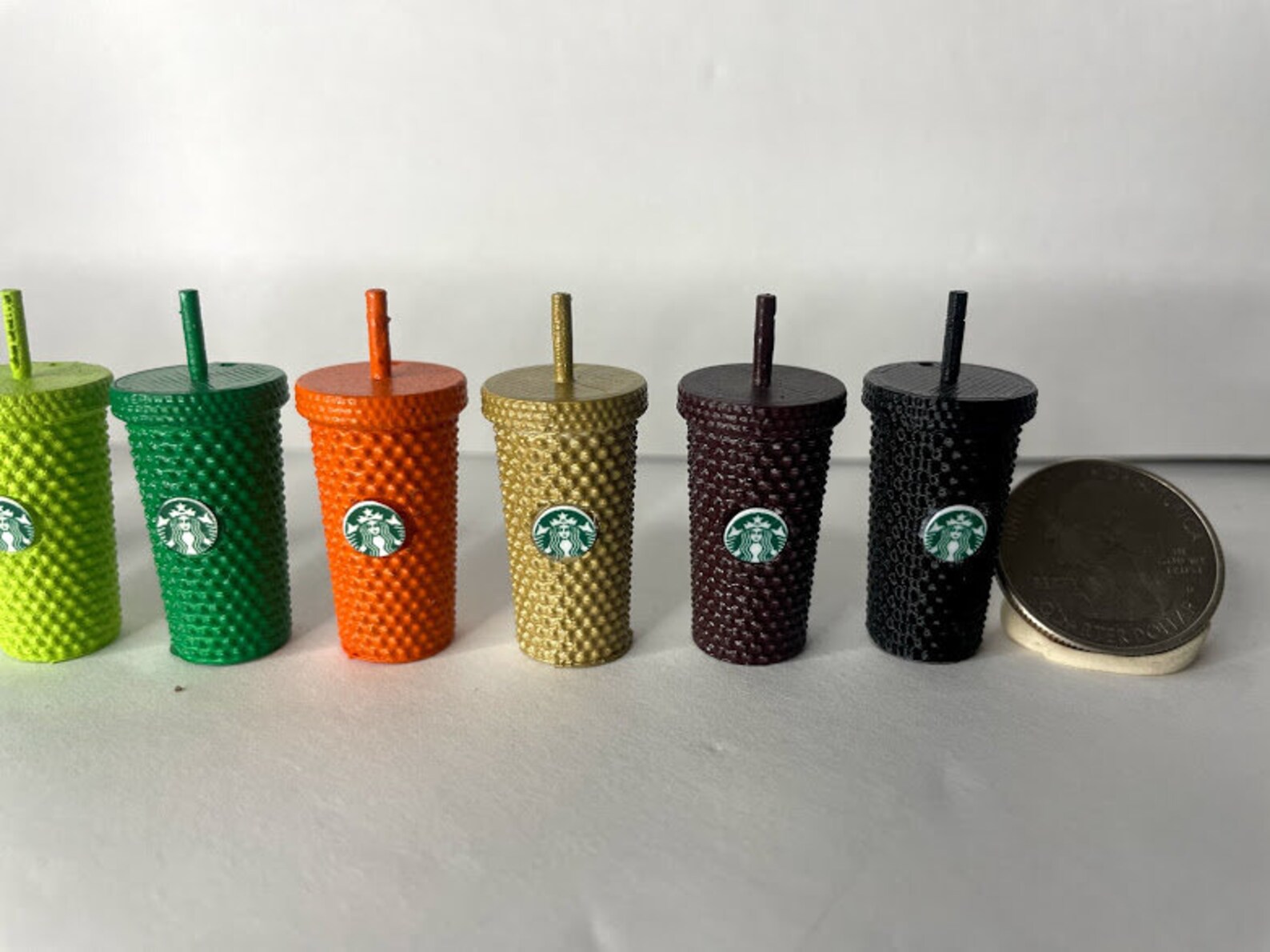 SALE Starbucks Hand Painted Mini Hex Tumblers 3D Printed Etsy