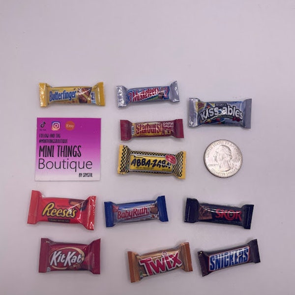Mini Candy Bars Pretend (Each Sold Separately)